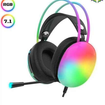 Kablosuz Bluetooth Kulaklık RGB Işıklı Kulak Üstü 5.3 Bluetooth Bağlantılı