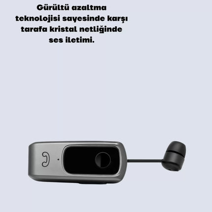 10 Saat Konuşma Süreli Klipsli Bluetooth Kulaklık