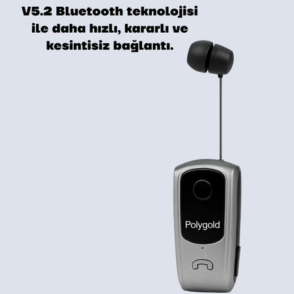 10 Saat Konuşma Süreli Klipsli Bluetooth Kulaklık