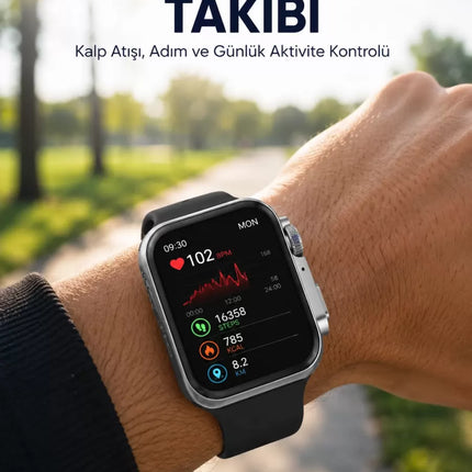 RS12 PRO+ 2025 Serisi Uzun Şarj Süreli Garantili Full Ekranlı Özel Üretim Akıllı Saat – 2GB Hafıza, AMOLED, GPS, Sesli Arama Yeni Nesil