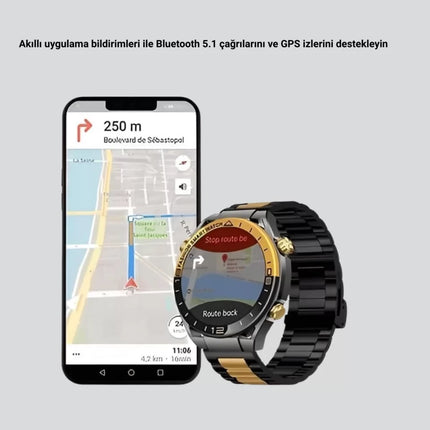 Amoled Akıllı Saat IP67 Su Geçirmez 3 Bileklikli Sağlık Takipli
