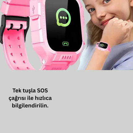 S10 Akıllı Çocuk Saati Anlık Konum ve Sesli Mesaj Destekli