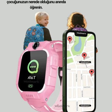 S10 Akıllı Çocuk Saati Anlık Konum ve Sesli Mesaj Destekli