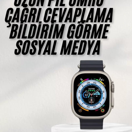 2025 Yeni Model Akıllı Saat Android ve İOS Uyumlu Çağrı Cevaplama