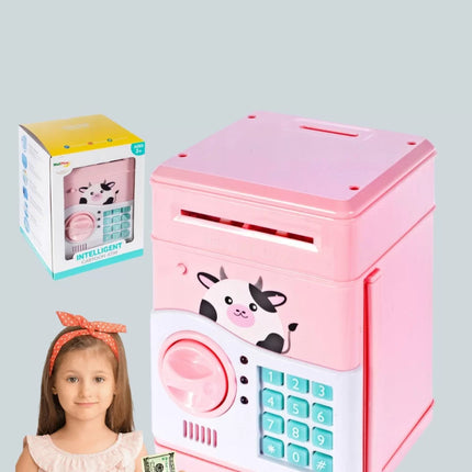 ATM Tasarımlı Pembe Işıklı Sesli Çocuk Kumbarası