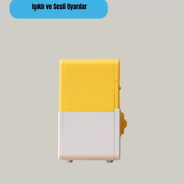 ATM Tasarımlı Sarı Işıklı Sesli Elektronik Kumbara