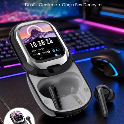 Kişiselleştirilebilir LED Ekranlı Bluetooth Kulaklık – Oyun & Müzik Modlu