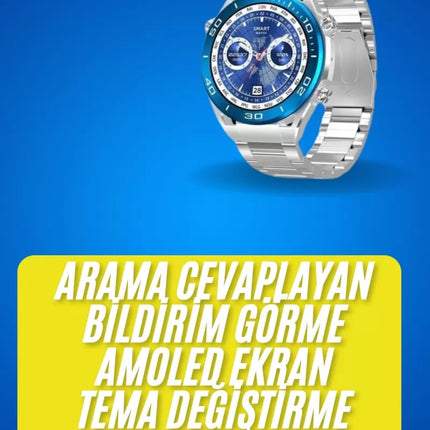 2025 Model Yuvarlak Ekran Android ve İOS Uyumlu GPS Takibi Yapabilen Akıllı Saat Yeni Nesil