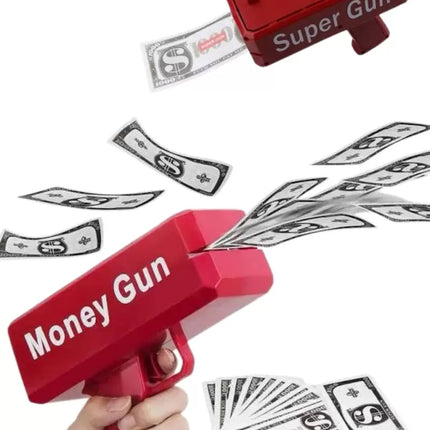 Para Dolar Atma Makinası Super Money Gun Para Saçma Fırlatma Tabancası