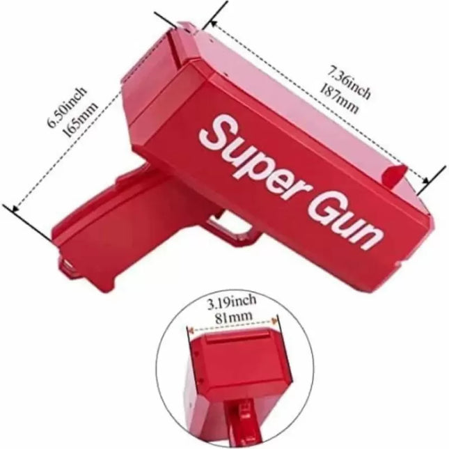 Para Dolar Atma Makinası Super Money Gun Para Saçma Fırlatma Tabancası