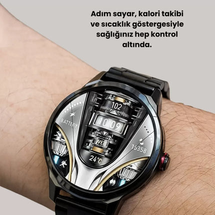 Şık Metal Kasa ve Değiştirilebilir Kordonlarla SW80 Smartwatch Yeni Nesil
