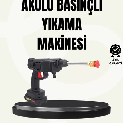 TEK BATARYALI 48V Şarjlı Basınçlı Yıkama Makinesi