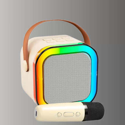 Karaoke Mikrofon Hoparlör Seti Bluetooth Kablosuz Taşınabilir
