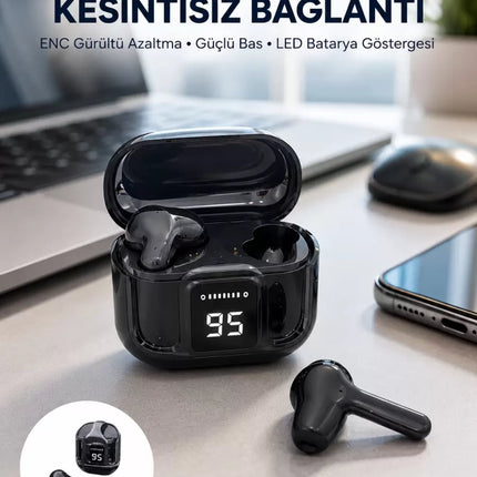 Yeni Nesil Ultrapods Pro Bluetooth Kulaklık Extra Bass Yüksek Mikrofon Kalitesi