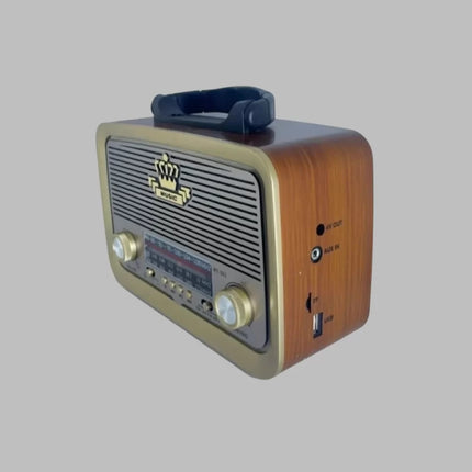 Bluetooth Özellikli Nostalji Radyo 3 Bant FM AM SW