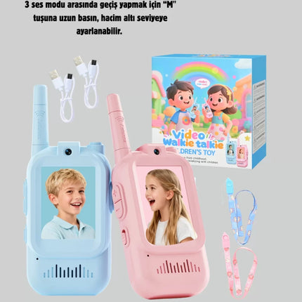 Görüntülü Walkie Talkie Çocuklar İçin Video İnterkomlu Oyuncak