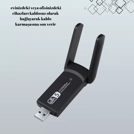 Realtek Chipsetli 5G Destekli Yüksek Hızlı Ağ Adaptörü