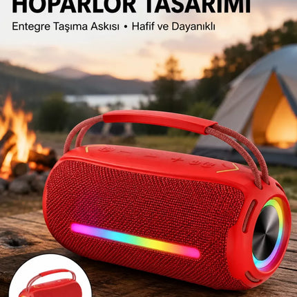 USB/SD/AUX Girişli Hoparlör – 10 W × 2 Çift Sürücü