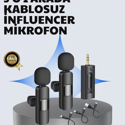 Mobil Uyumlu Mikrofon - Dış Mekân İçin İdeal