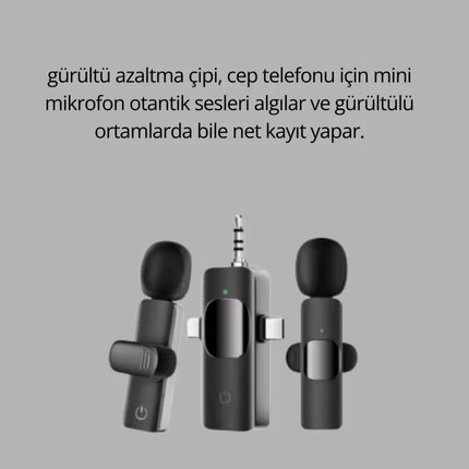 Mobil Uyumlu Mikrofon - Dış Mekân İçin İdeal