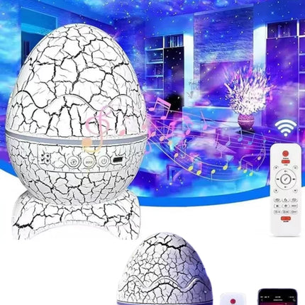 Bluetooth Hoparlör Dinozor Yumurtası Gece Masa Lambası Projektör