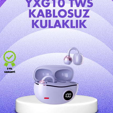 YXG10 Kablosuz Kulaklık – Bluetooth 5.4, Dokunmatik, LED Ekranlı Şarj Kutusu