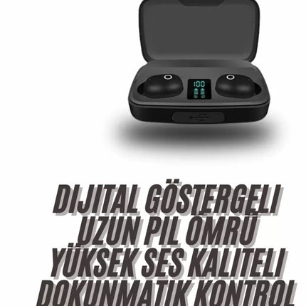 TWS Bluetooth Kulaklık 5.0 Bluetooth Bağlantılı Dokunmatik Kontrol Özelliği Yeni Nesil
