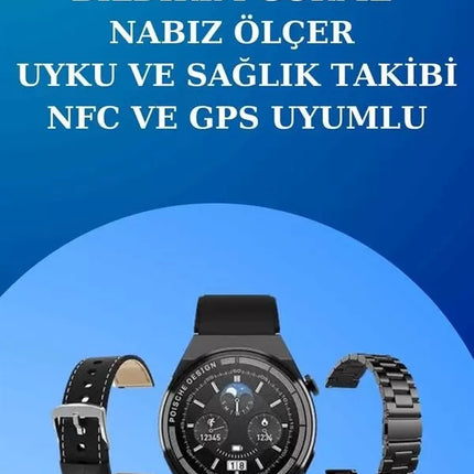 Akıllı Saat ve Kulaklık Seti Dokunmatik Ekran 5.0 Bluetooth Bağlantılı Sesli Görüşme