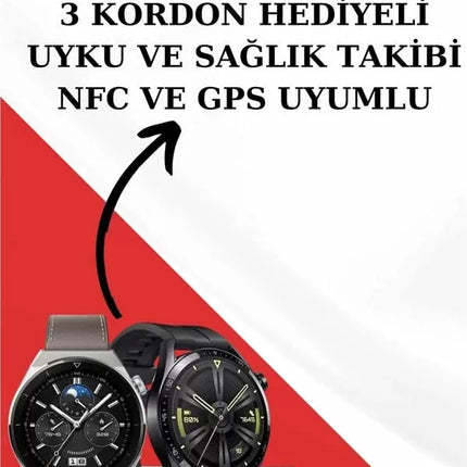 Kablosuz Bluetooth Kulaklık ve Kordon Hediyeli Akıllı Saat Nabız Ölçer Uzun Pil Ömrü