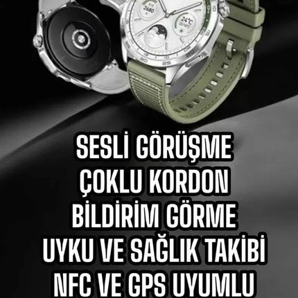 Akıllı Saat Sesli Görüşme Uyku ve Sağlık Takibi NFC Uyumlu