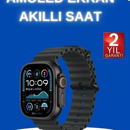 Akıllı Saat Bluetooth Bağlantılı NFC ve GPS Uyumlu Nabız Ölçer Sesli Görüşme Yeni Nesil