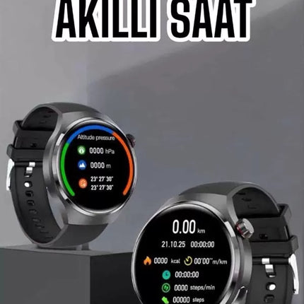 Akıllı Saat Bluetooth Bağlantılı Amoled Ekran Uyku ve Sağlık Takibi Yeni Nesil