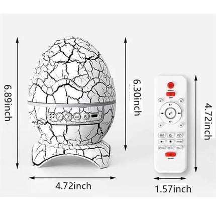 Yumurta Şeklinde Su Dalgalı Bluetooth Speaker Lamba Renkli Şarjlı Yeni Nesil