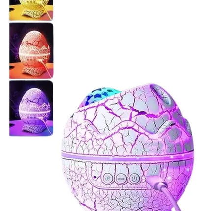 Yumurta Şeklinde Su Dalgalı Bluetooth Speaker Lamba Renkli Şarjlı Yeni Nesil