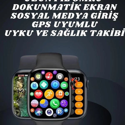 Ekranlı Yeni Nesil Pro Kulaklık ve Akıllı Saat Kampanyası Kulak İçi Mikrofonlu