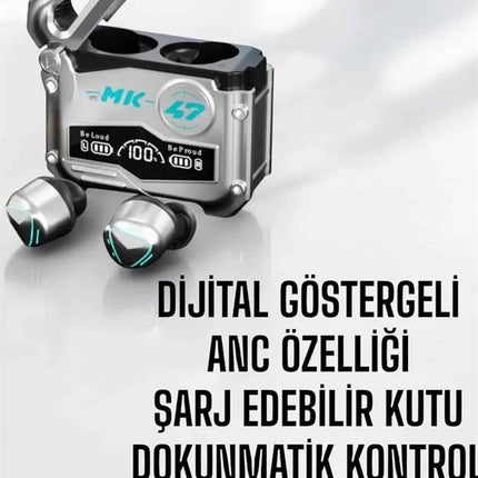 Oyuncu Kulaklığı Bluetooth Bağlantılı ANC Özelliği 5.0 Bluetooth