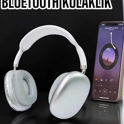 P9 Plus Kablosuz Kulak Üstü Bluetooth Kulaklık Beyaz Mikrofonlu Kulaküstü Kablosuz Kulaklık