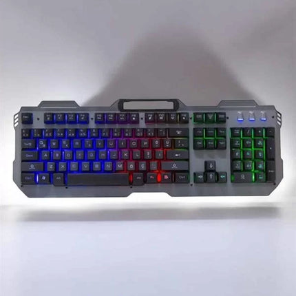 Oyuncu Klavyesi Q Klavye RGB Işıklı Mouse Hediyeli