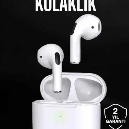 Beyaz Yeni Nesil Pro Bluetooth Kulaklık Yüksek Ses Kaliteli ANC Özelliği