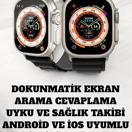49MM Ekranlı, Kan Basıncı ve Adımsayar Özellikli Bluetooth Akıllı Saat