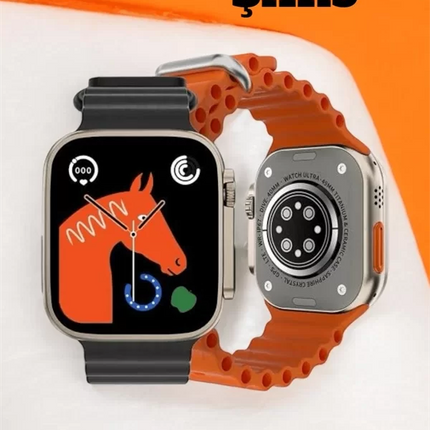 49MM Ekranlı, Kan Basıncı ve Adımsayar Özellikli Bluetooth Akıllı Saat