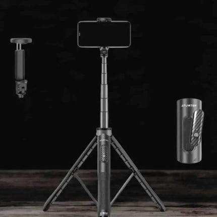 Tripod Kablosuz Bluetooth Bağlantılı Selfie Çubuğu 360 Derece Dönebilen