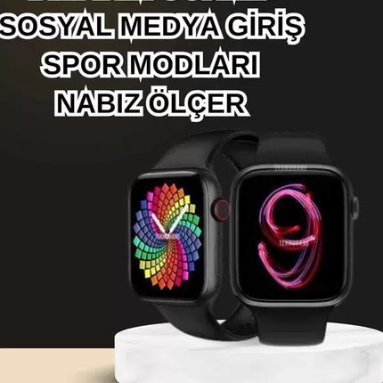 Dokunmatik Akıllı Saat Yeni Nesil Kulaklık Kampanyası ANC Özelliği Yüksek Ses Kaliteli