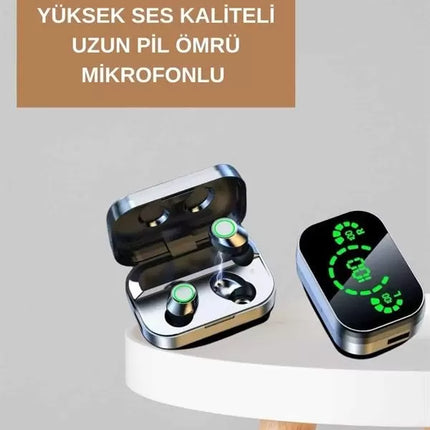 Dokunmatik Akıllı Saat Yeni Nesil Kulaklık Kampanyası ANC Özelliği Yüksek Ses Kaliteli