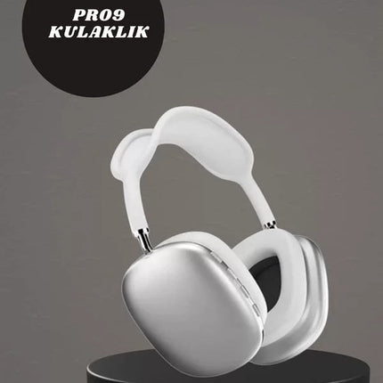 Kulak Üstü P9 Kablosuz Bluetooth Kulaklık ve 7 Kordonlu Akıllı Saat