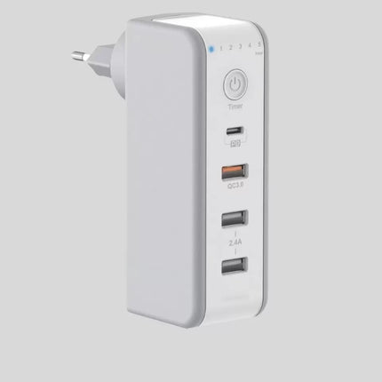 Zaman Kontrollü Şarj Cihazı 30W Hızlı Şarj ve Çoklu USB Çıkışı Yeni Nesil