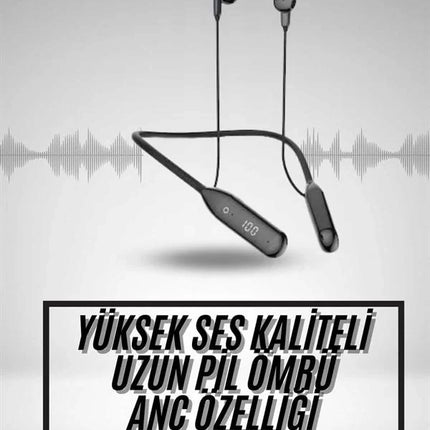 60 Saat Uyumlu Bluetooth Kulaklık Kablolu ANC Özellikli Kulaklık