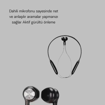 ANC Özellikli Kablosuz Bluetooth Kulaklık – Gürültü Engelleme, Eller Serbest Arama
