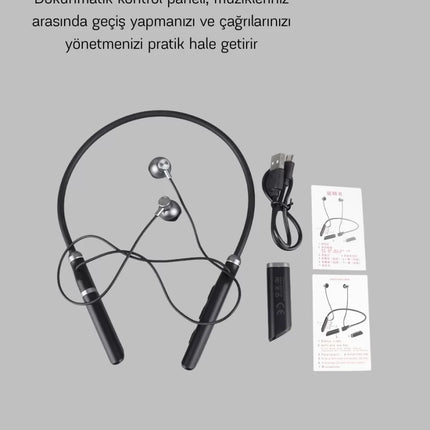 Bluetooth 5.0 ANC Kulaklık – Dokunmatik Kontrol, Kristal Netliğinde Mikrofonlu