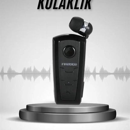 Makaralı Bluetooth Kulakiçi Yaka Kulaklığı Kablosuz Kulaklık